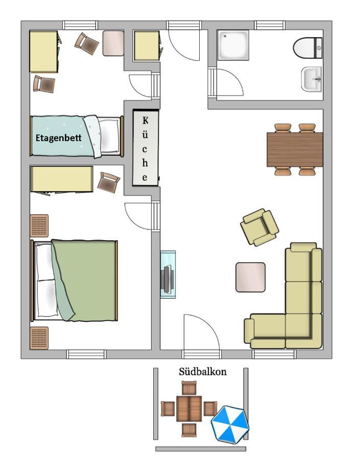 Haus Seeschwalbe Ferienwohnungen ゲーレン エクステリア 写真